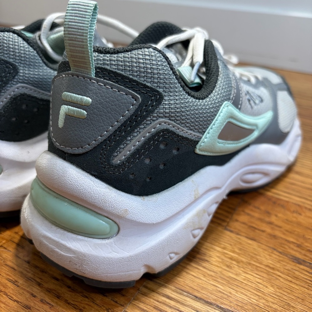 FILA Recollector Mint Green & White Athletic Sneakers - Picture 8 of 11